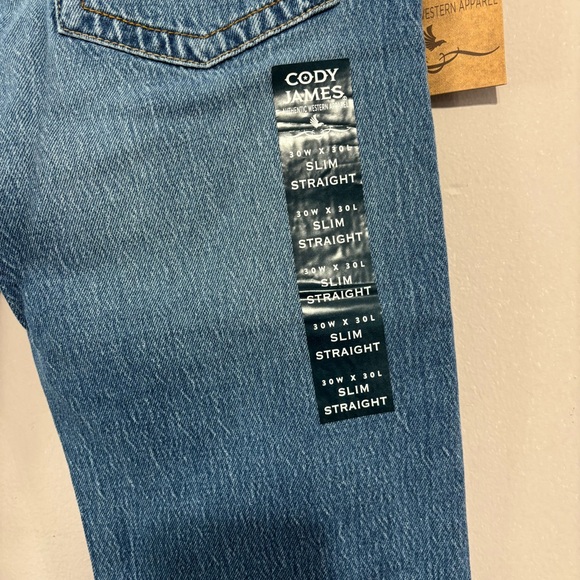 Cody James Men's Classic Blue Slim Jeans - Picture 4 of 6